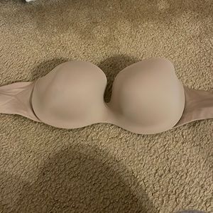 Nude strapless bra